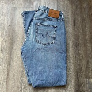 Adriano Goldschmied AG - The Everett Slim Straight Men's 33 X 33 " Blue Jeans